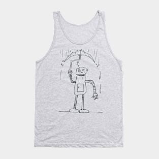 Robot in the Rain Tank Top